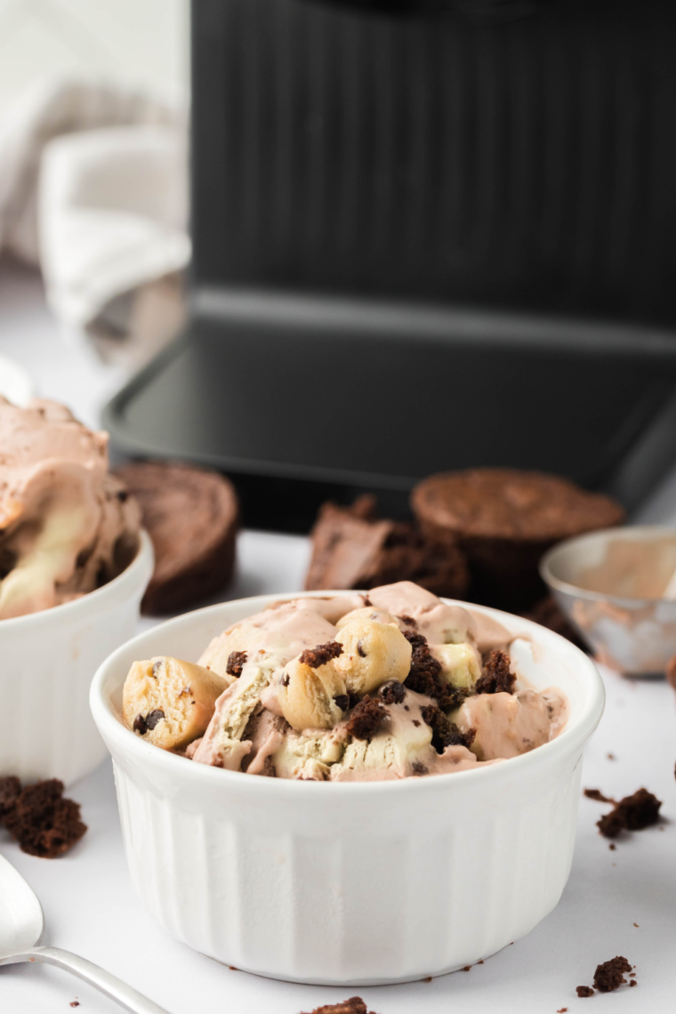 Ninja Creami Copycat Ben and Jerry's Half Baked Recipe  