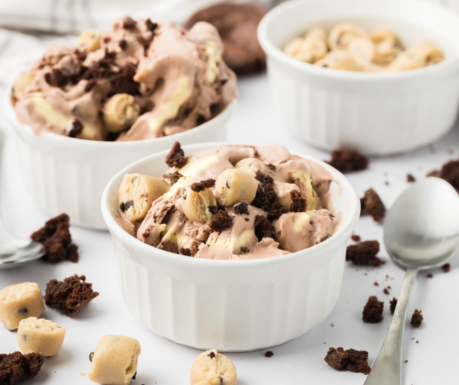 Ninja Creami Copycat Ben and Jerry's Half Baked