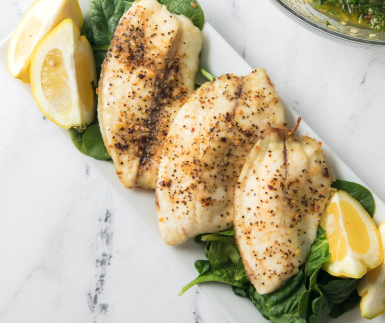 Air Fryer Tilapia With Lemon And Garlic