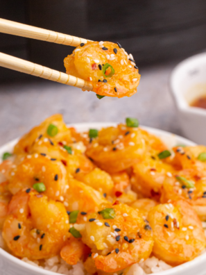 Air Fryer Honey Orange Firecracker Shrimp