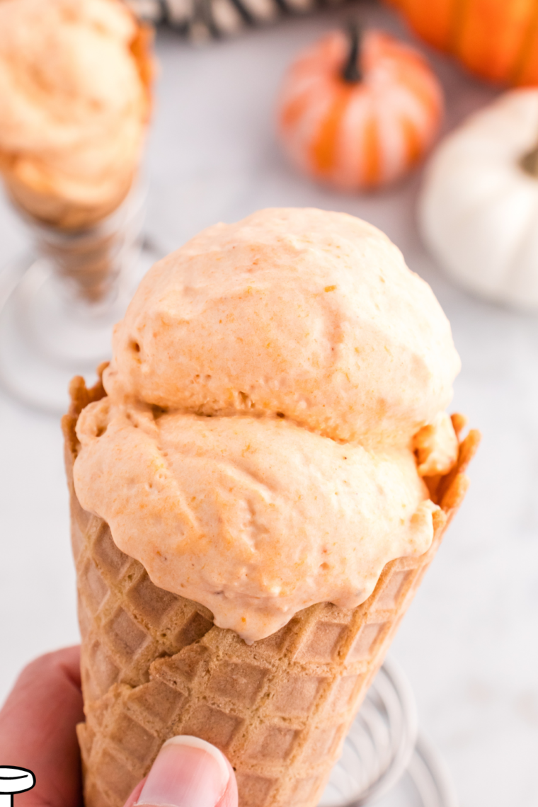 Ninja Creami keto pumpkin ice cream — sugar-free, low-carb fall dessert