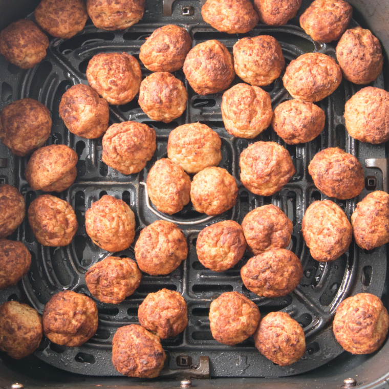 Air Fryer Cooked Perfect Meatball