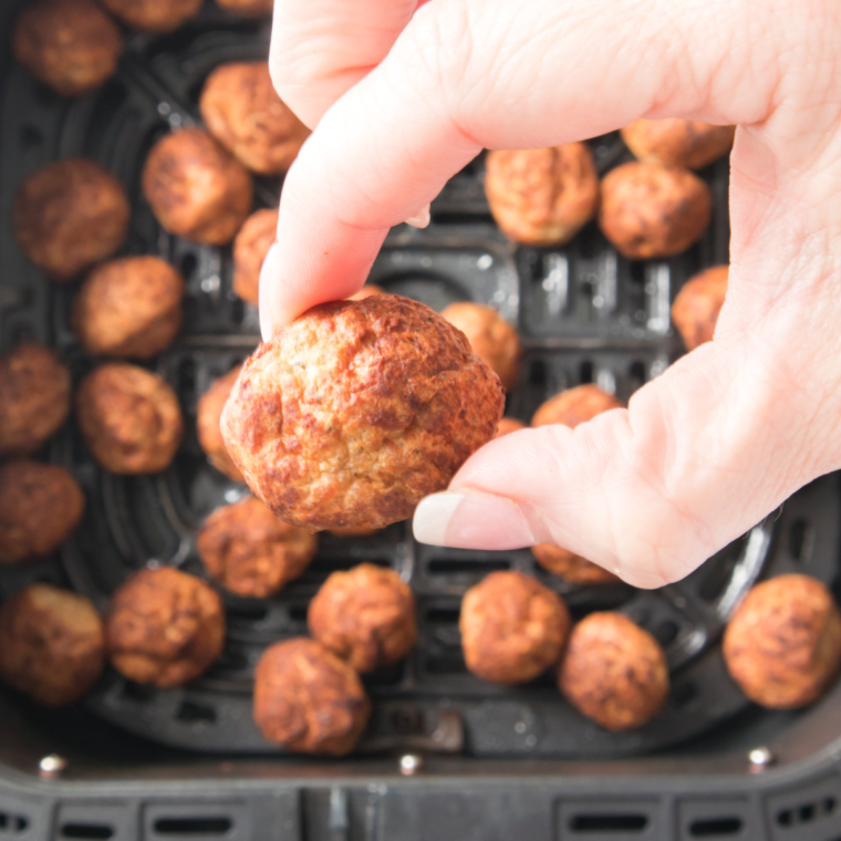 Air Fryer Cooked Perfect Meatball
