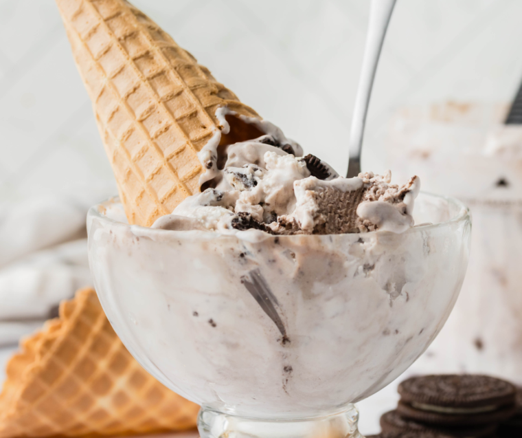 Delicious homemade Ninja Creami Peanut Butter Ice Cream with a creamy, rich peanut butter taste