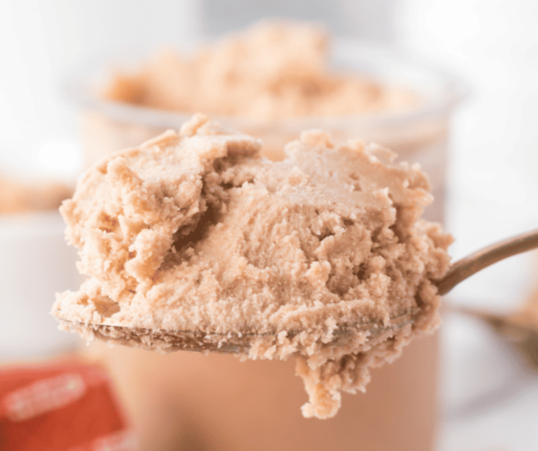 Delicious homemade Ninja Creami Peanut Butter Ice Cream with peanut butter and creamy texture.