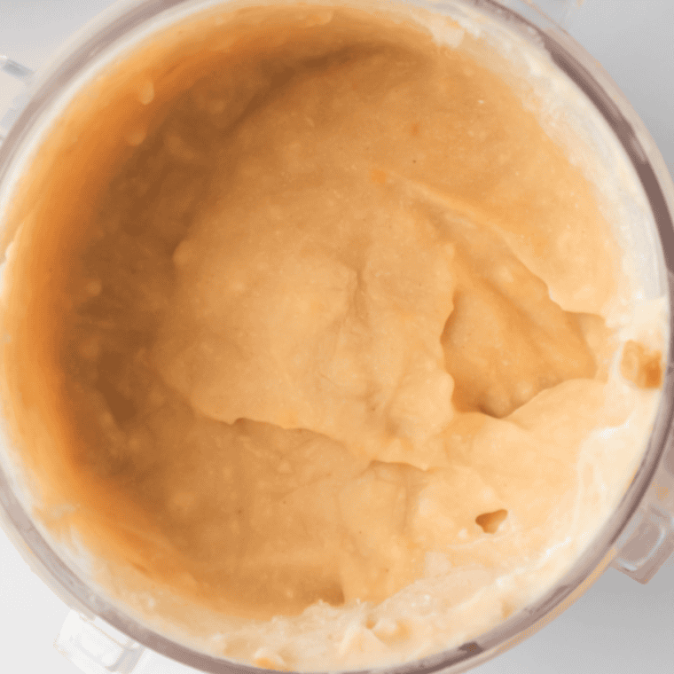 Pour the blended peanut butter ice cream mixture into a freezer-safe container and freeze for 24 hours.