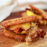 Air Fryer Hash Brown Breakfast Sandwiches
