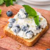 Air Fryer Blueberry Cottage Cheese Toast