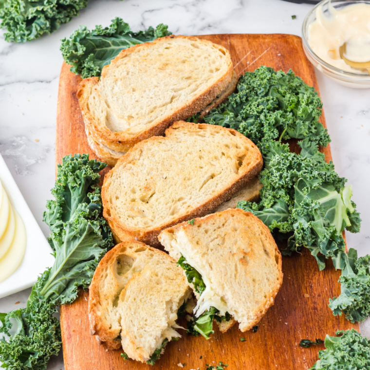 Air Fryer Provolone Broccoli Rabe Sandwich with melted cheese, savory broccoli rabe, and a crispy, toasted bun."
