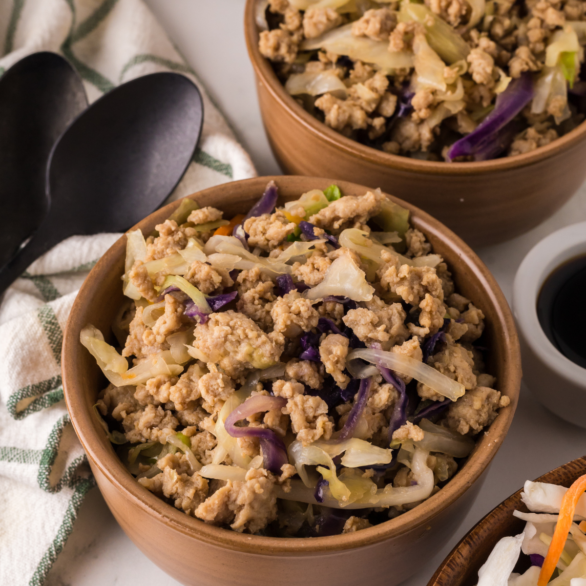 Ninja Foodi Chicken Egg Roll Bowls
