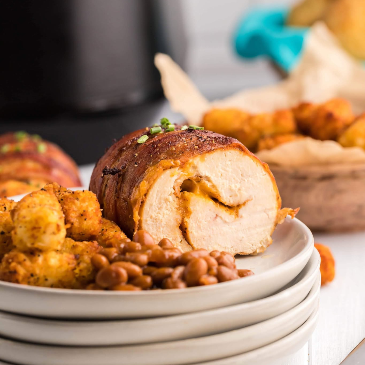 Air Fryer Bacon Wrapped Chicken Breast Recipe