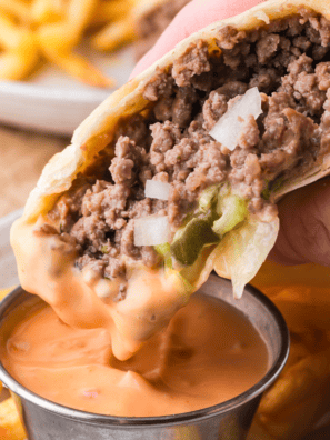Make these irresistible Air Fryer Big Mac Wraps at home! Juicy beef, melty cheese, crisp lettuce, and special sauce wrapped in a warm tortilla—easy, delicious, and perfect for a quick meal.