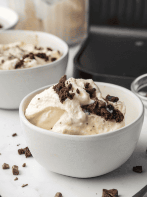 Sonic Blast Chocolate Chunk Brownie Copycat Ninja Creami Recipe with rich chocolate chunks, brownies, and creamy texture.