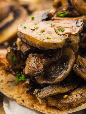 Air Fryer Mushroom Toast