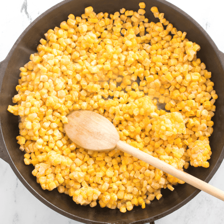 Butter and honey melting together in a large skillet over medium-low heat.
