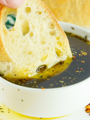 Recreate the famous Bonefish Grill bread dipping oil at home with this easy, flavorful recipe made with herbs, garlic, and olive oil. Perfect for pairing with warm crusty bread!