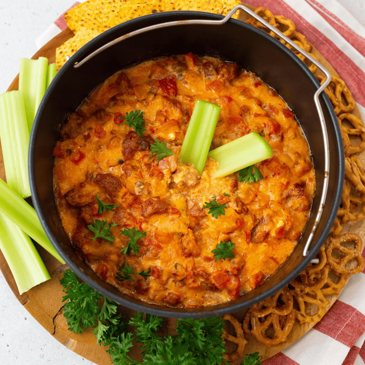 Air Fryer Chorizo Pimento Cheese Dip