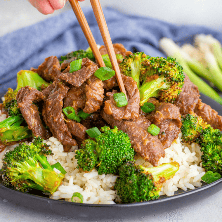 Sheet Pan Beef and Broccoli Freezer Meal with tender beef, broccoli, and a flavorful sauce ready to bake.
