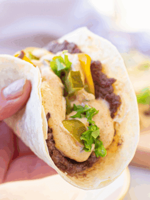 Air Fryer Big Mac Smash Tacos with juicy beef, melted cheese, and a crispy taco shell, all made to perfection in the air fryer.