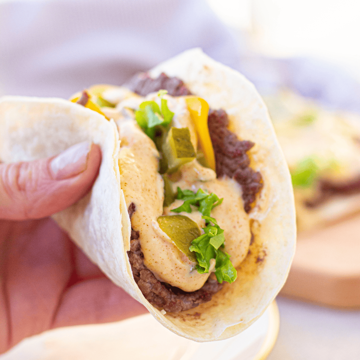 Air Fryer Big Mac Smash Tacos