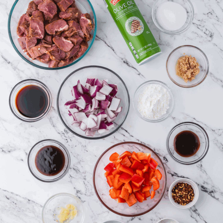 Ingredients needed for Arby’s Bronco Berry Sauce Copycat Easy Recipe on kitchen table.