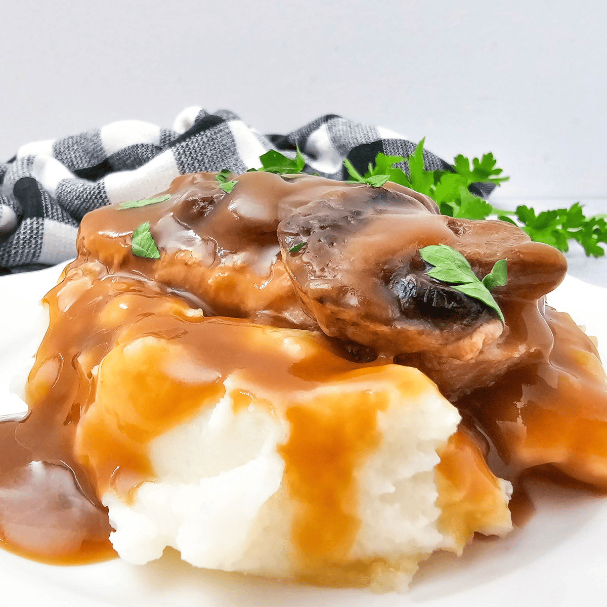 Crockpot Brown Gravy Smothered Pork Chops