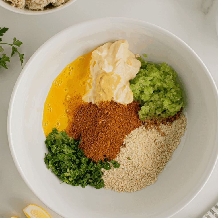 Place all of the Arthur Treacher’s Remoulade Sauce Copycat Recipe in the mixing bowl.
