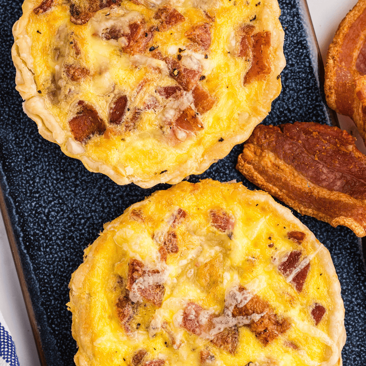 Copycat Cracker Barrel Bacon & Cheddar Quiche