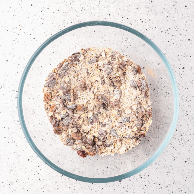 Mix the dry ingredients in a mixing bowl.