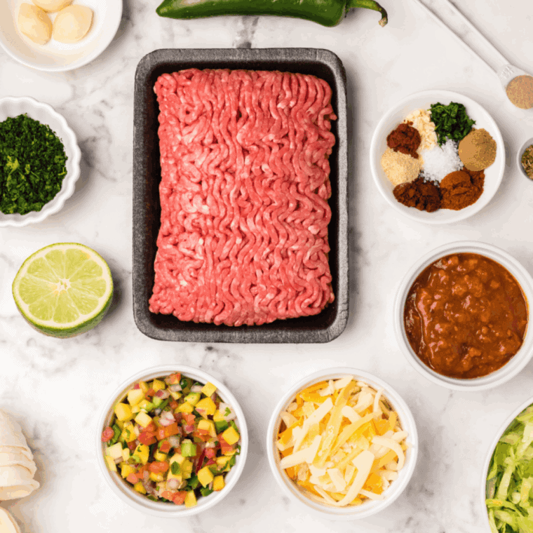 Ingredients needed for Ina Garten Stuffed Peppers Recipe.
