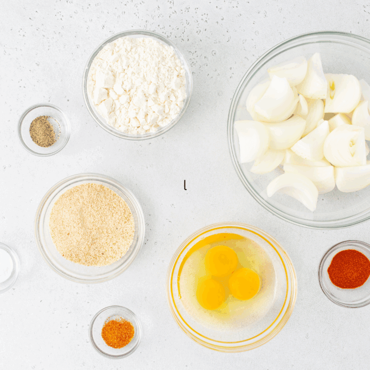 Ingredients needed for Longhorns Texas Tonion Dipping Sauce on kitchen table.