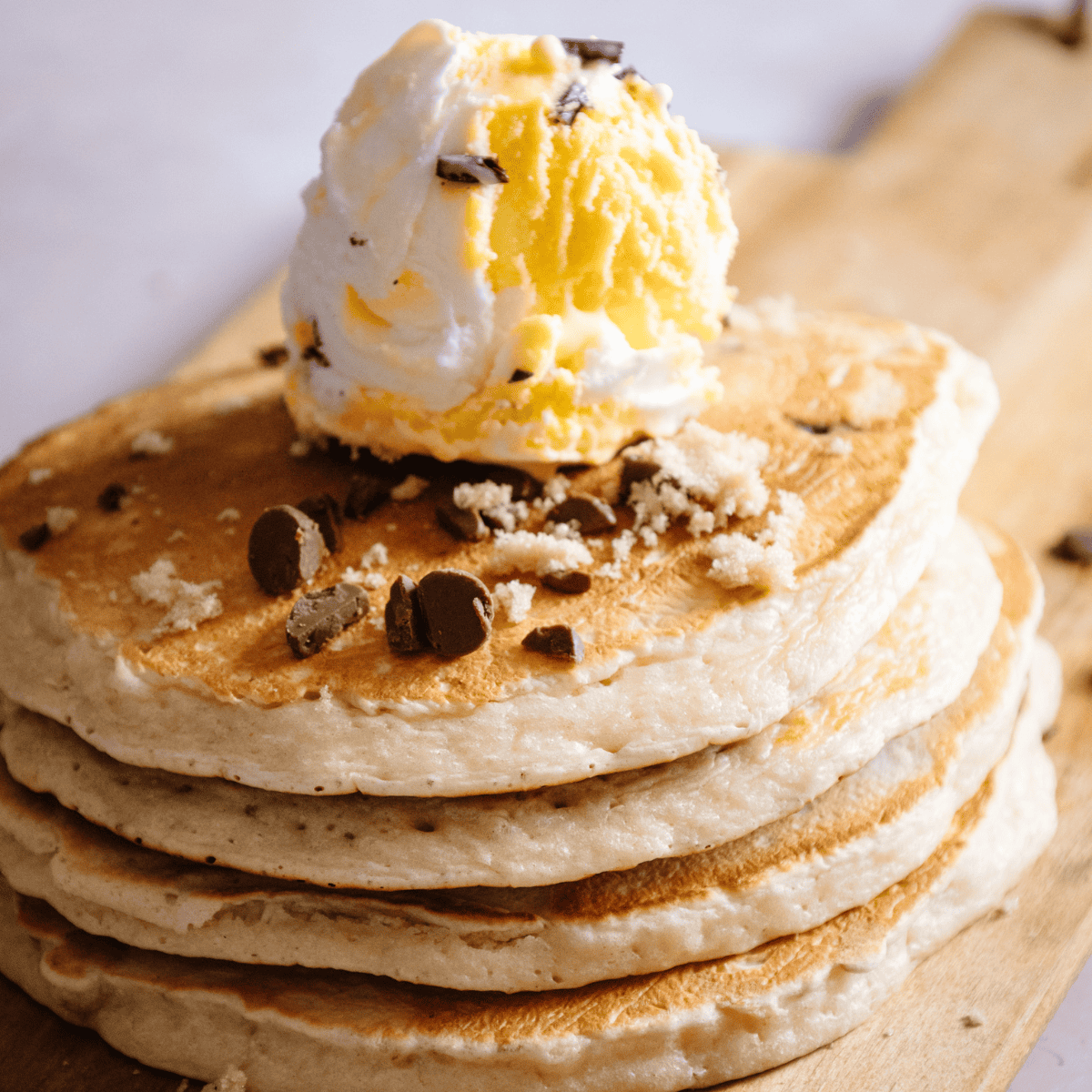 Banana Chocolate Chip Air Fryer Pancakes Recipe
