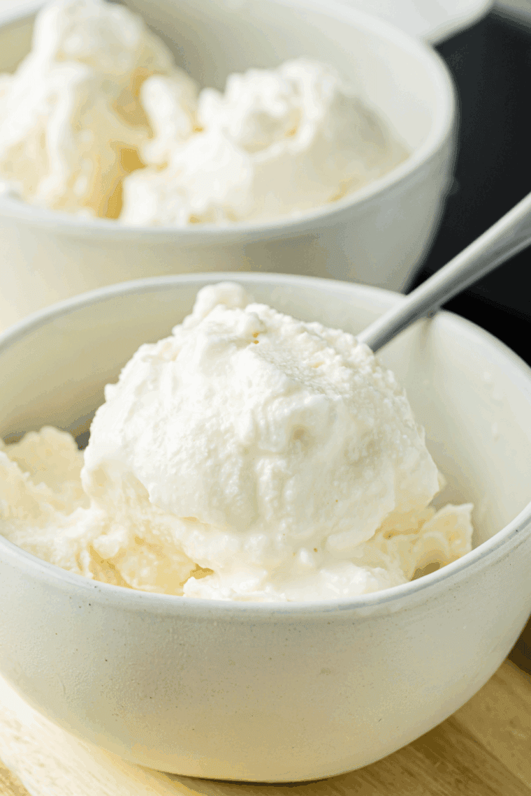 Homemade Dairy Queen-style ice cream made in the Ninja Creami with mix-ins