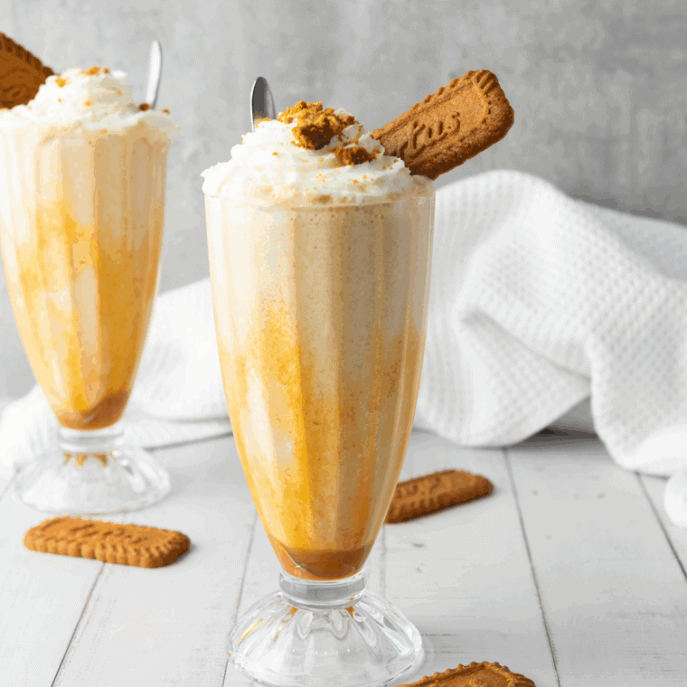Whip up this Copycat Dairy Queen Ninja Creami Maple Cookie Milkshake at home! Creamy ice cream, maple syrup, and cookie crumbles make a decadent, frosty treat in minutes.