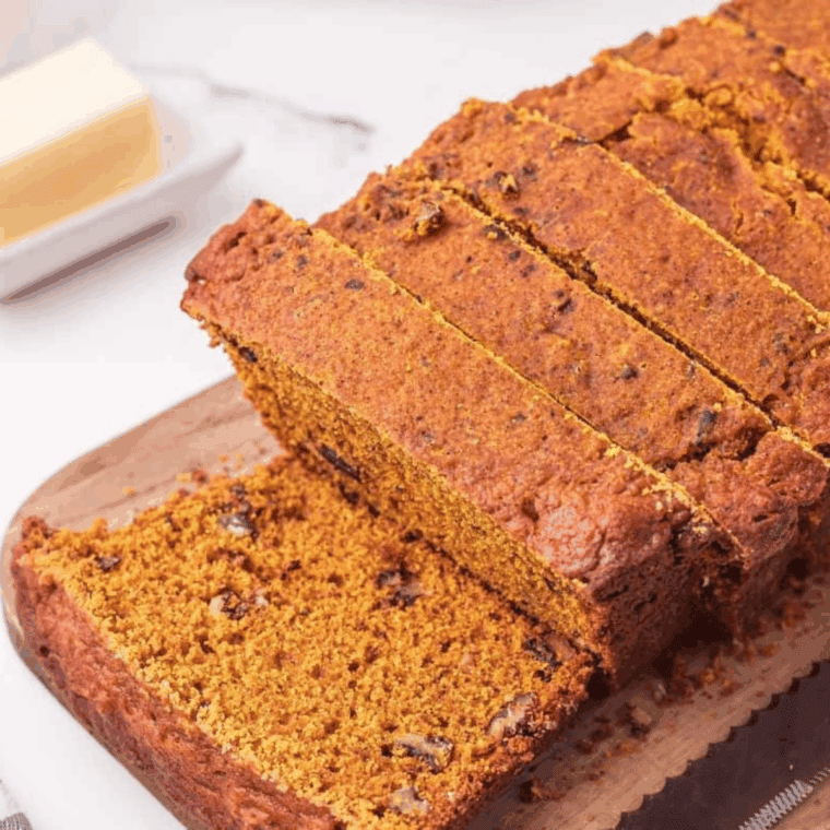 Loaf of Easy Cardamom Pumpkin Bread