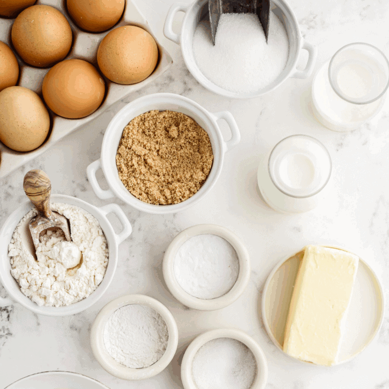 Ingredients needed for Easy Carrabba's Bread Recipe on kitchen table.