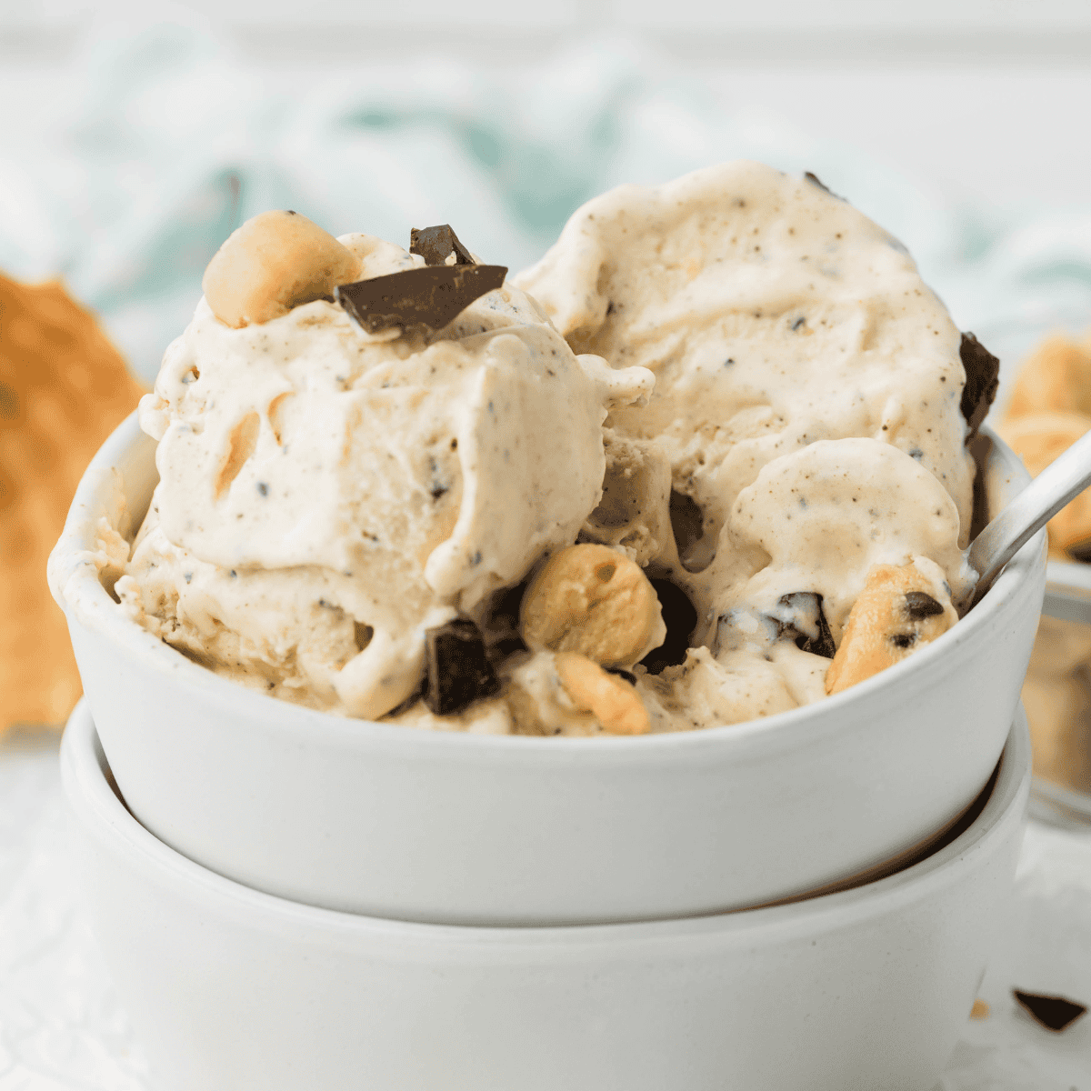 Ninja Creami Baskin Robbins Copycat Cookie Dough Ice Cream