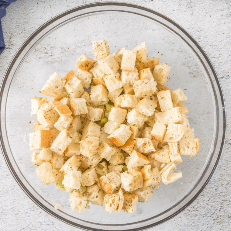 Add the dried bread crumbs to a large mixing bowl.