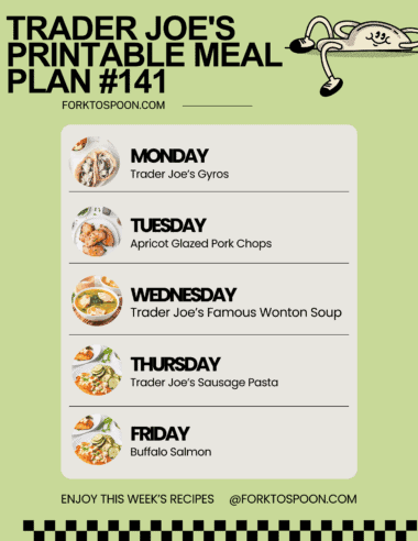 Trader Joe's Weekly Menu