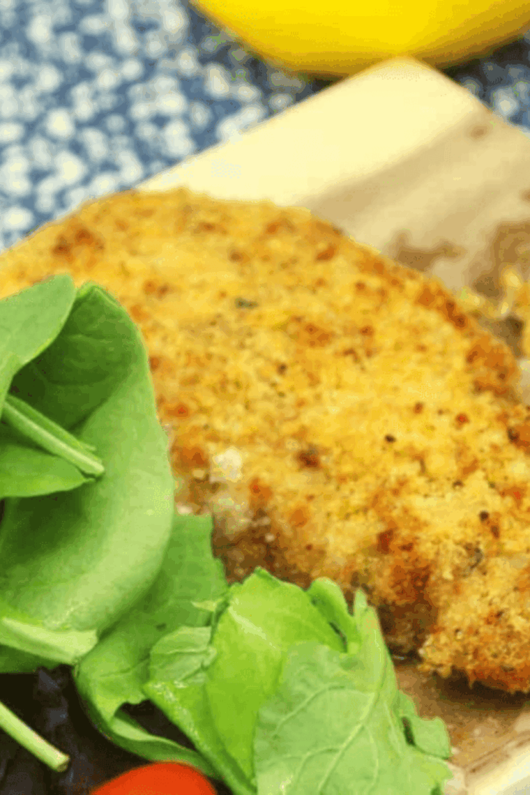 Crispy cod cheeks coated in panko breadcrumbs, golden and crunchy on a plate