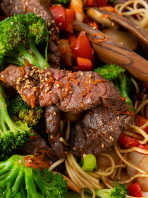 Easy Air Fryer Beef Lo Mein Recipe