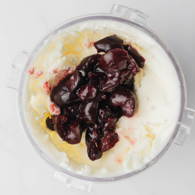 Frozen pint inserted into Ninja Creami, “Gelato” function selected and churned smooth.