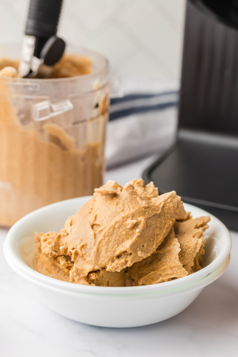 “Homemade coffee gelato made in Ninja Creami machine”