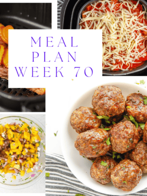 Air Fryer Weekly Meal Plan #70 is here to make dinner simple, fast, and actually exciting again. With a full week of crispy mains, easy sides, and family-friendly favorites, you’ll spend less time cooking and more time enjoying your evenings.