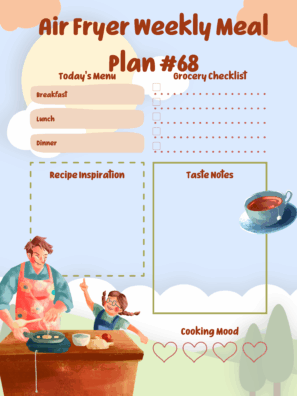 Air Fryer Weekly Meal Plan #68