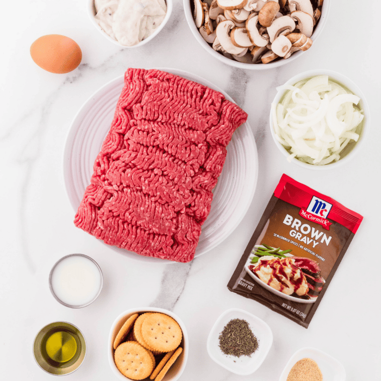 Ingredients needed for Best 3-Ingredient Steak Marinade on kitchen table.