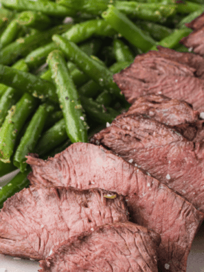 Best 3-Ingredient Steak Marinade in glass bowl ready for grilled steak