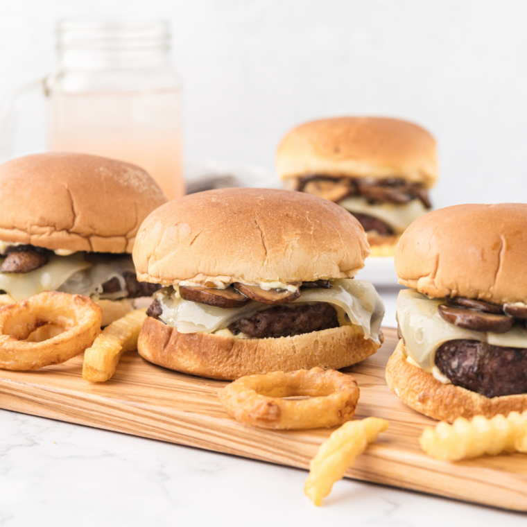 creamy mushroom sauce in bowl homemade copycat Hardee’s style