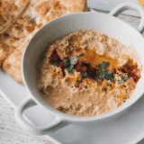 This Easy CAVA Roasted Eggplant Dip is smoky, creamy, and packed with rich Mediterranean flavor. It’s a simple homemade copycat dip that works perfectly as an appetizer, spread, or snack.