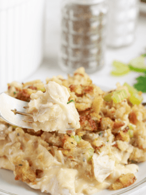 4 Ingredient Slow Cooker Chicken And Stuffing